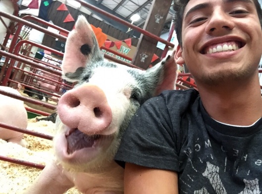 bryce and pig